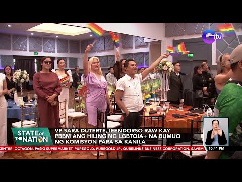 VP Sara Duterte, ieendorso raw kay PBBM ang hiling ng LGBTQIA na bumuo ng komisyon para… SONA