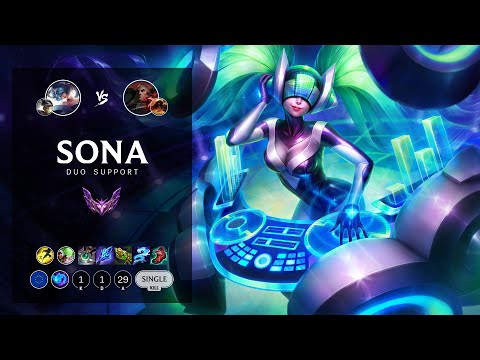 Sona Support vs Swain - EUW Master Patch 12.13