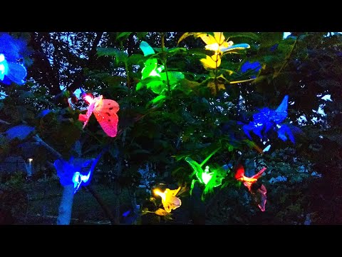 Светодиодные садовые светильники Vunji Бабочки / LED garden lamps Vunji Butterflies