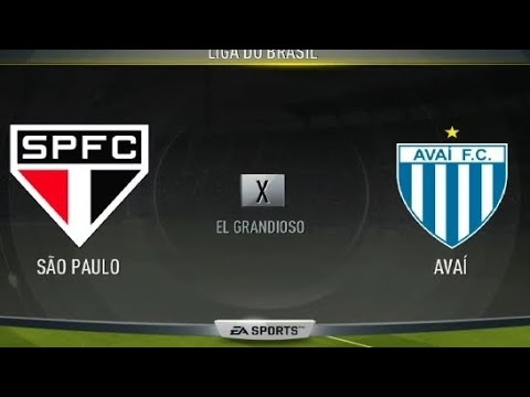 SAO PAULO X AVAI CAMPEONATO BRASILEIRO MODO CARREIRA