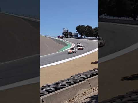 vintage racing at pre-historic Laguna Seca event #shorts #porsche #corkscrew