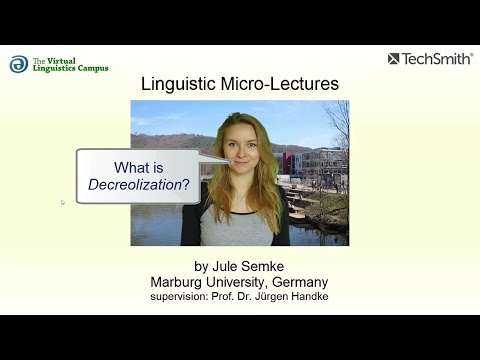 SOC_013 - Linguistic Micro-Lectures: Decreolization