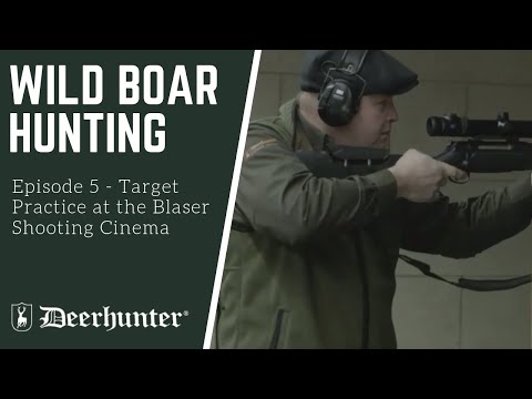 Zielübungen im Schiesskino bei Blaser