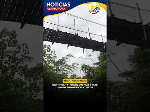 HOMBRE C4YÓ DE PUENTE EN SANTANDER.