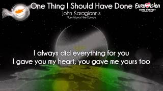 John Karagiannis - "One Thing I Should Have Done" (Cyprus)