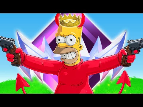 MI PRIMERA VICTORIA EN LOS SIMPSONS X FORTNITE EN 4K 1000 FPS...