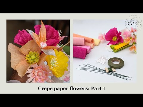 How to make Crepe Paper Flowers - Part 1 - Thedanes.co.uk  -