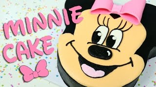 MINNIE Mouse CAKE made with BUTTERCREAM!!