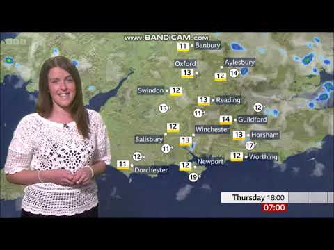 (HD) Alex Osbourne BBC ONE South Today weather April 12th 2023 - 60 fps