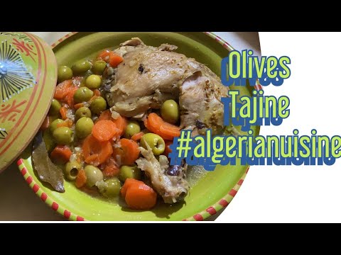 olives Tajine l Tajine zitoune l juicy chicken with olives and carrots l Algerian cuisine