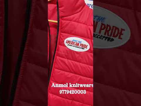 Red corporate promotional jacket, for winter, size: m to xxl