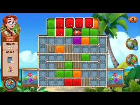 Lost Island Blast Adventure Level 1974 NO BOOSTERS - A S GAMING ✔️