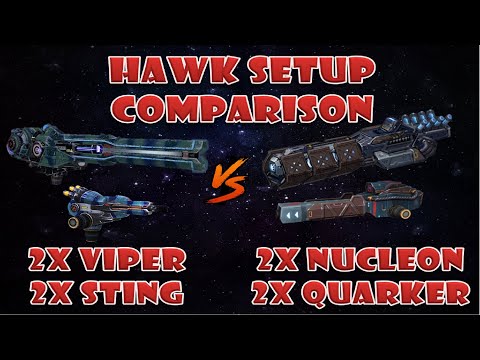 Hawk setup Comparison Viper Sting vs Nucleon Quarker war robots