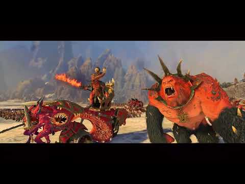 Omens of Destruction - Ogre Kingdoms VS Khorne - Total War Warhammer 3 Cinematic