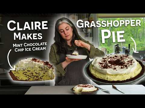 Claire Saffitz Makes Homemade Mint Chip Ice Cream Pie