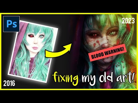 Redrawing my old Tokyo Ghoul  Fanart (2016 vs 2023)