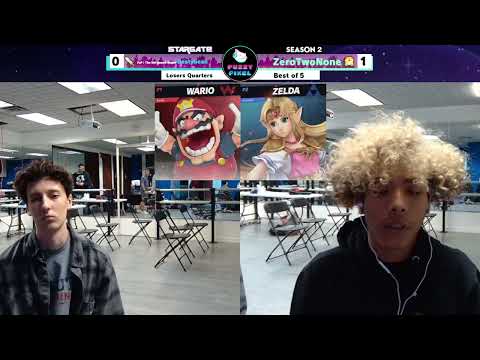 BeatyBean (Mii Swordfighter, Wario) vs ZeroTwoNone (Zelda) - Stargate #18 Losers Quarters