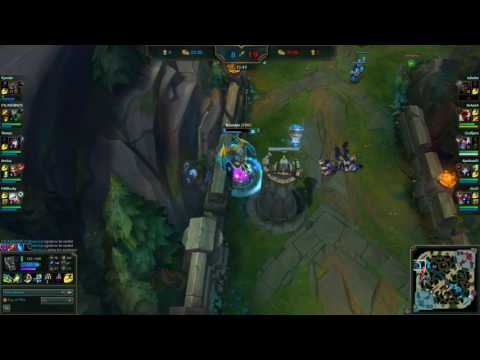Insane GALIO 1v3 outplay Patch 7.1