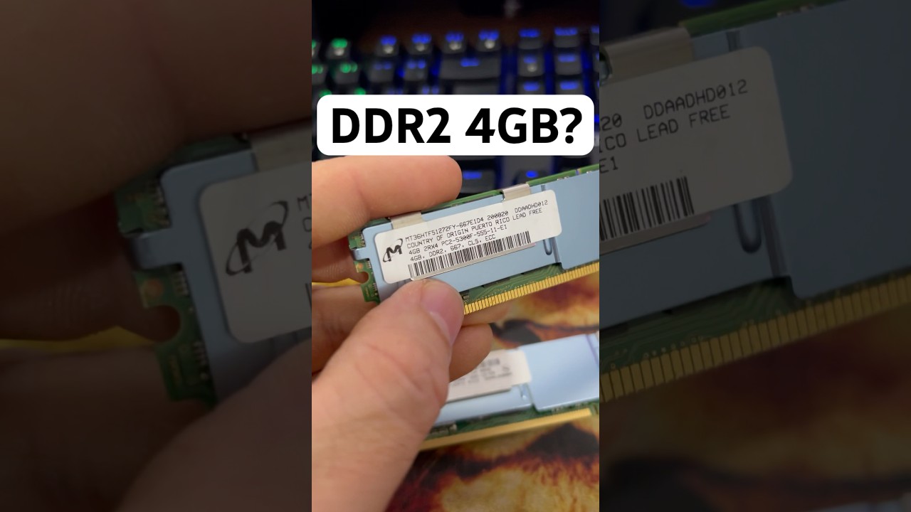 Memória RAM DDR2 de 4GB? #informatica #memóriaram #pc