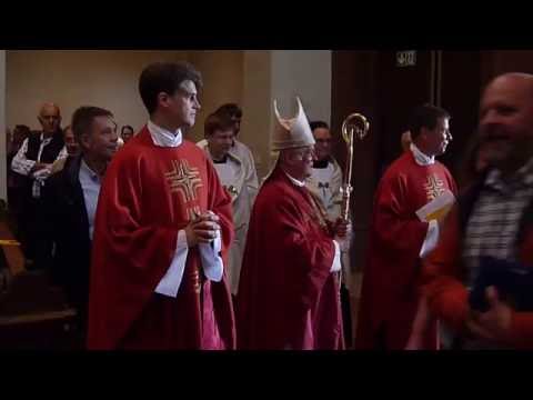 Seligenstädter Wallfahrt 2016: Bischof Dr. Friedhelm Hofmann, Pfarrer, Messdiener, Vereine