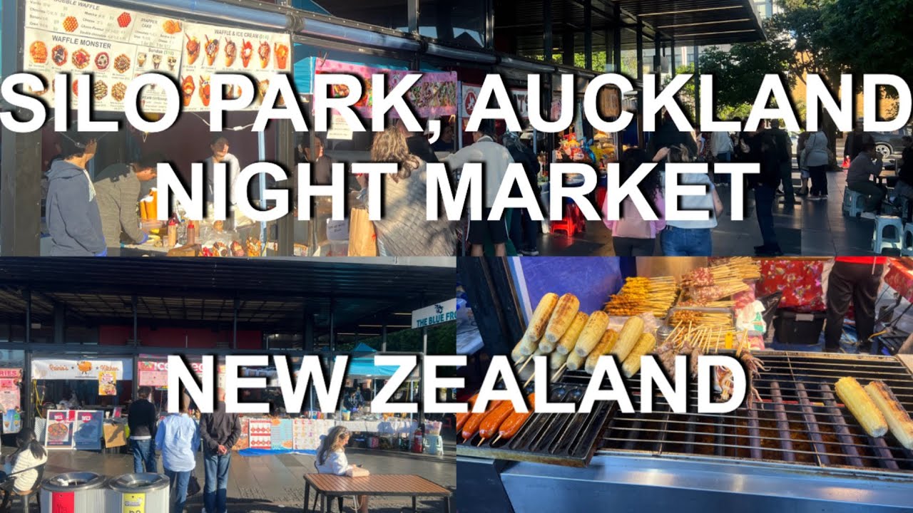 Embark on a night market walking tour at Silo Park.