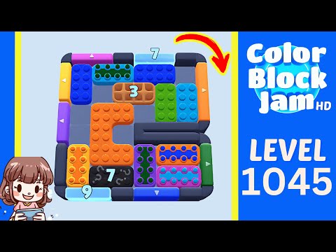 Color Block Jam Level 1045 Solution Walkthrough