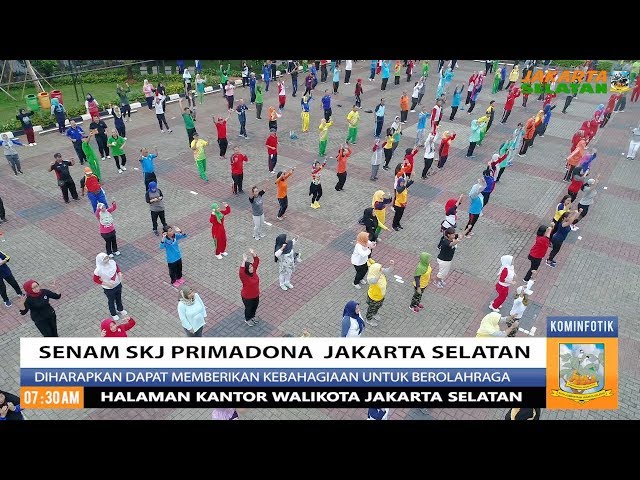 Meriahnya Senam SKJ Primadona Jakarta Selatan
