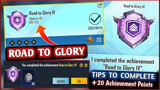 New Tips To Complete [ROAD TO GLORY] ACHIEVEMENT | How To Up Level 80 Fast Road To Glory Pubg Mobile
