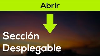 Como hacer una Sección Desplegable con HTML, CSS (SASS) y Jquery