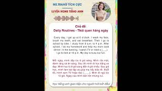 Luyện nghe tiếng Anh theo chủ đề: Thói quen hàng ngày - Daily Routines