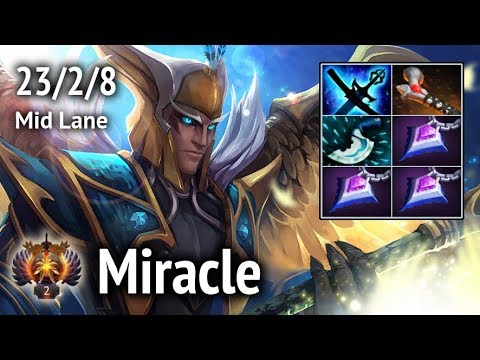 Miracle Skywrath Mage vs Cooman Shadow Fiend Mid Lane. Full game. Dota 2
