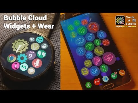 [v8.03] Bubble Cloud Watch Face Launcher for Wear OS and Android Wear 1.x watches