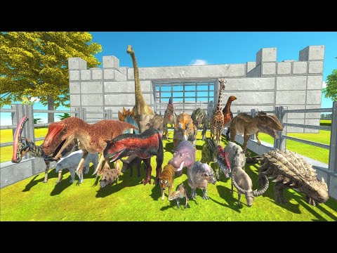 Very Speed Race Animal & Dinosaurs Jurassic World Evolution 2 - Animal Revolt Battle Simulator