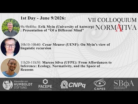 Vídeo no YouTube (Sociedade Brasileira de Filosofia Analítica - SBFA)