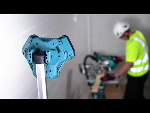 Makita LXT® akumuliatorinis darbinis žibintas DML814 18V • 14,4V • 1250 lx video