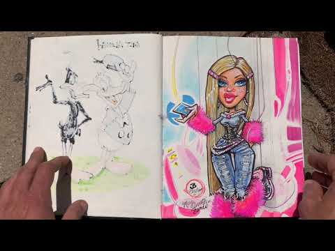 Jbirdart Black Book Flip Through