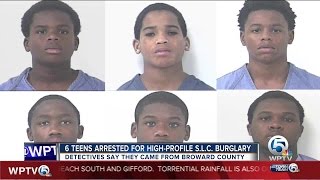 6 teens arrested for high-profile St. Lucie County burglary