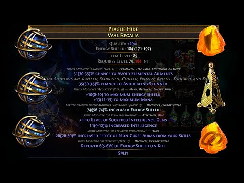 PathOfExile 3.22 Crafting aurabot/intstaker double elevated chest for profit