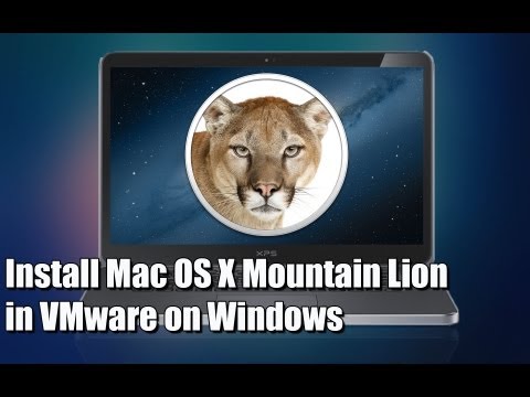 comment installer mac os x lion sur vmware workstation