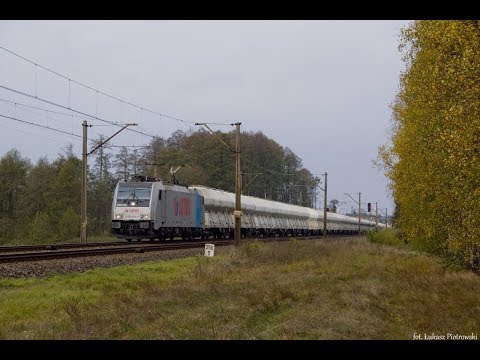 [LOTOS Kolej] E186 274-7 z pudernicami na magistrali węglowej | Lipie Góry