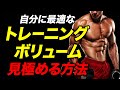 【筋トレ】自分に合ったトレーニングボリュームを見つける方法【ビーレジェンド プロテイン】