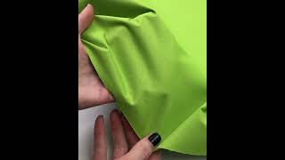 14005 Мембранная курточная плащовка с тефлоновым покрытием 5К/5К, цвет Зелёный лайм, плотность 160 гр/м2, ширина 145 см на YouTube