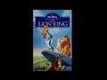 Digitized Opening To The Lion King Canadian VHS
