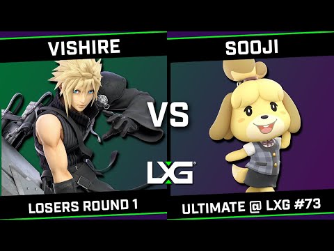 Vishire (Roy/Cloud) vs Sooji (K.Rool/Isabelle) - Smash Ultimate @ LXG 73