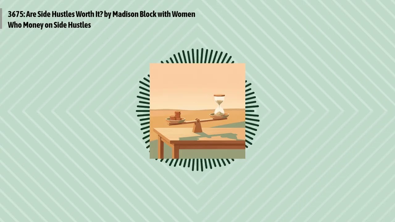 3675: Are Side Hustles Worth It? by Madison Block with Women Who Money on Side Hustles | Optimal...