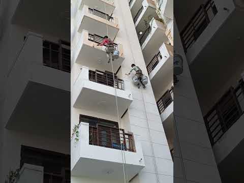 Height Tower Par Jhula Se Paint Kaise Kare #shots @manoharpaintingwork