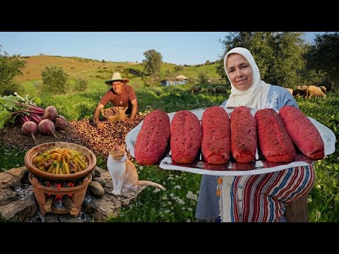 Beetroot Bread on Firewood 🔥 | Lamb & Artichoke Tagine 🍲