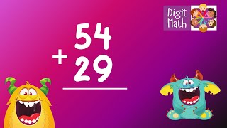 Adding 2-Digit Numbers With Regrouping | Double-Digit Addition | Elementary Math