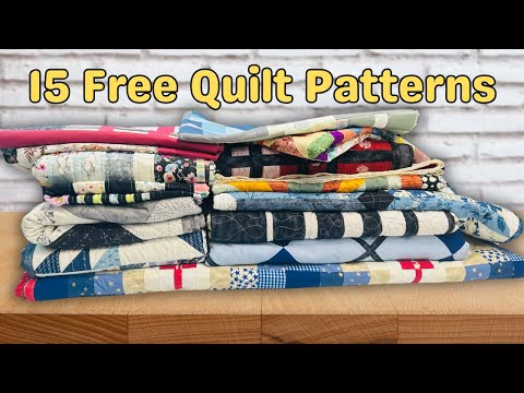 15 FREE Quilt Patterns and Tutorials
