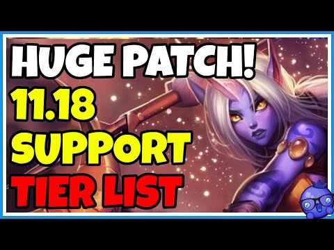 BIGGEST PATCH OF THE YEAR! - 11.18 Support Tier list League of Legends
